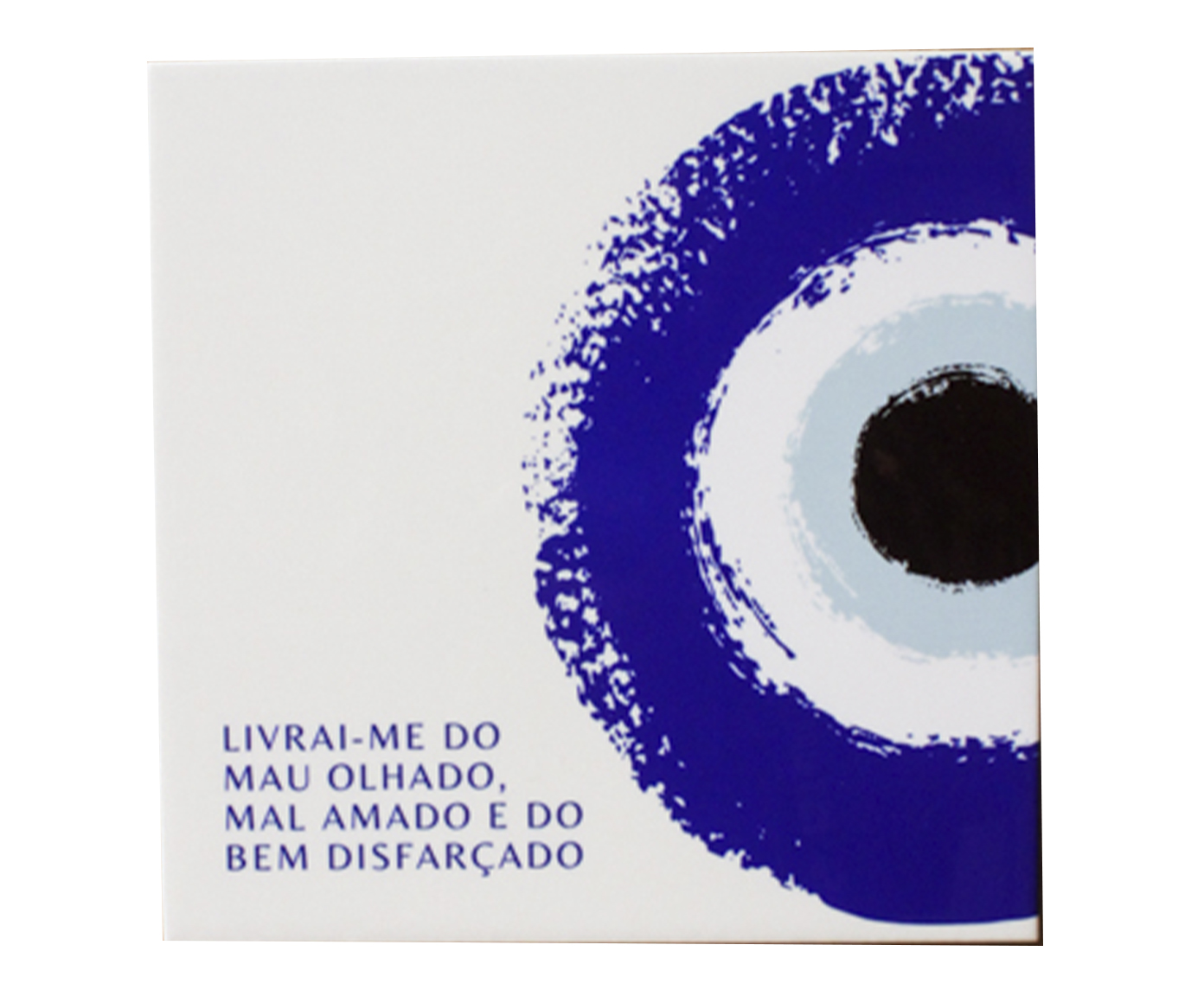 Azulejo Decorativo "Livrai-me do Mau Olhado" - image 0