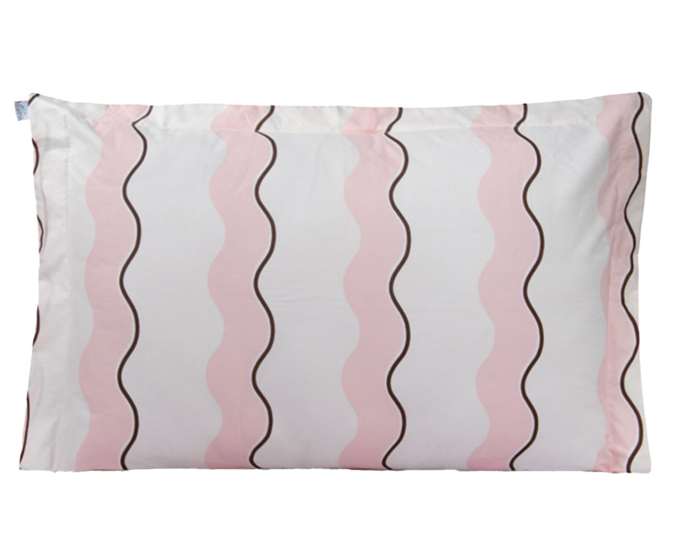 Fronha Percalle Estampada Wave Rose 200 Fios - image 0
