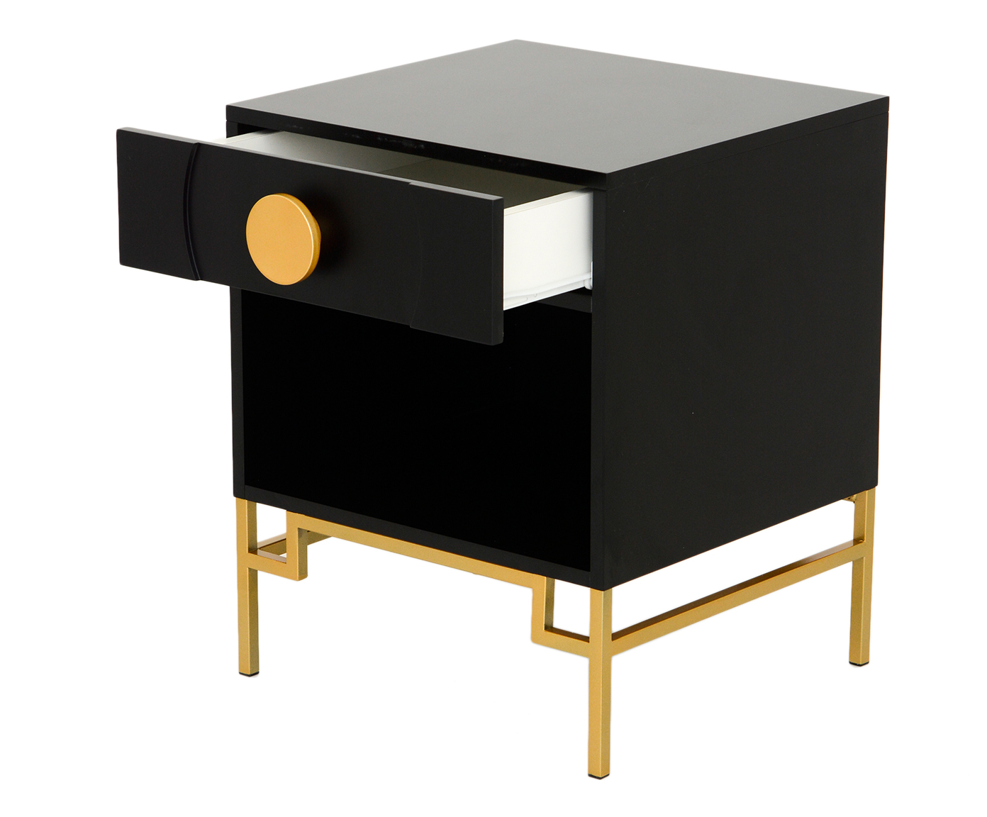 Mesa de Cabeceira Cerchio D'Oro com Nicho - Preto image number 3