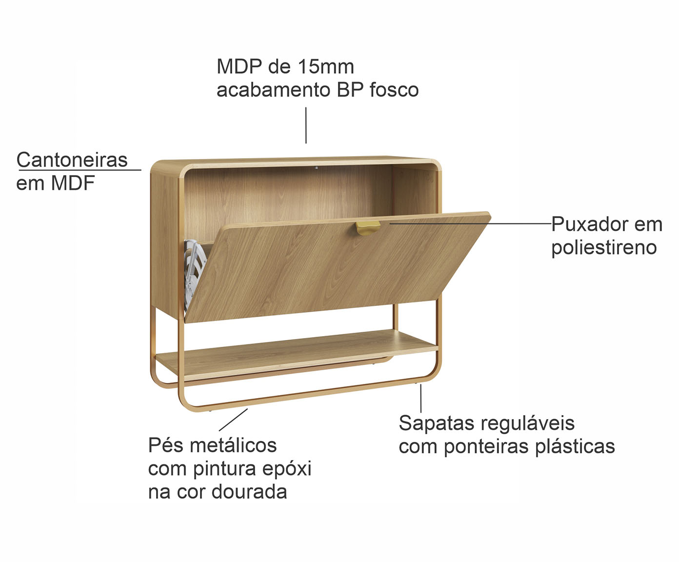 Sapateira Luna Organico Hanover image number 3