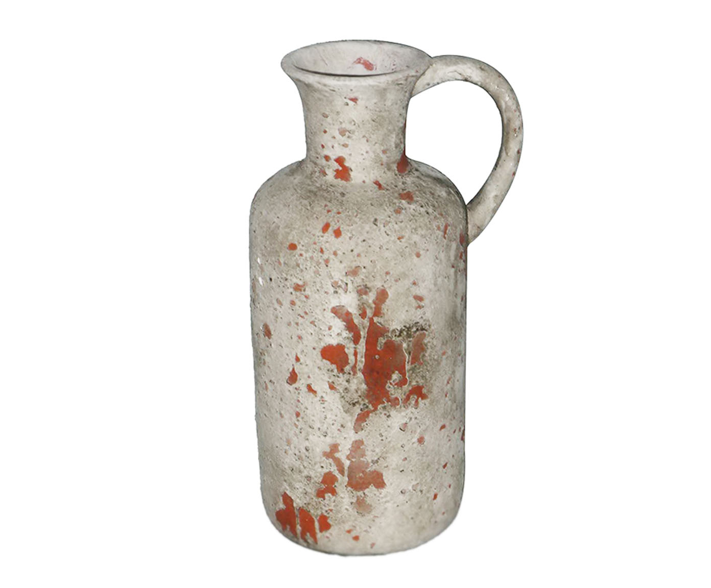 Vaso Estilo Jarra em Cer&acirc;mica I R&uacute;stico Branco - image 0