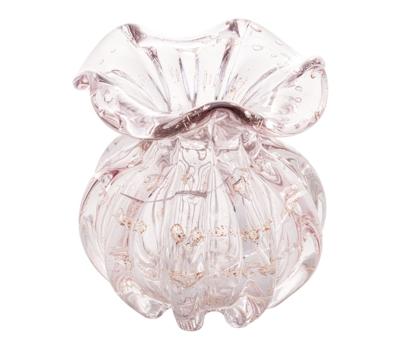 Vaso Italy Tauerete Rosa Dourado - image 1