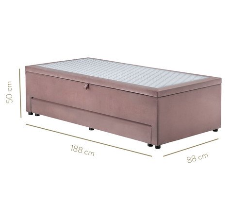 Cama Box Ba&uacute; 3 em 1 - Ros&ecirc; image number 7