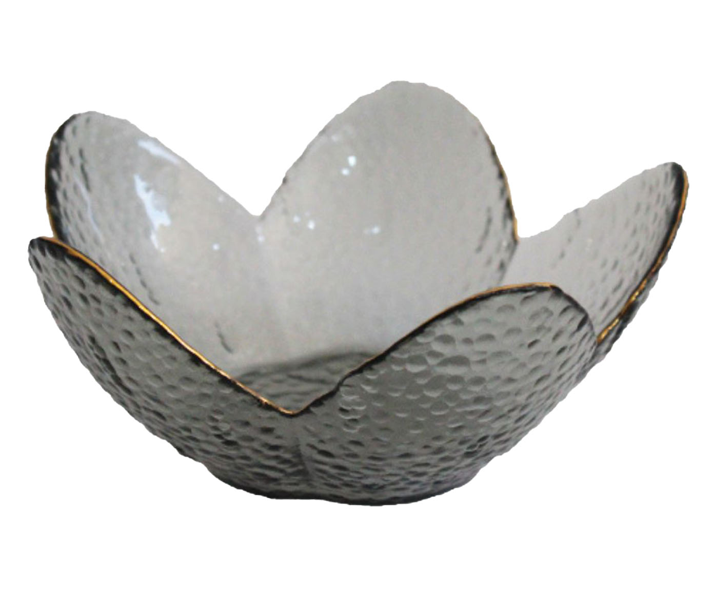 Centro de Mesa Brisa Cinza Flor Dourado - image 0