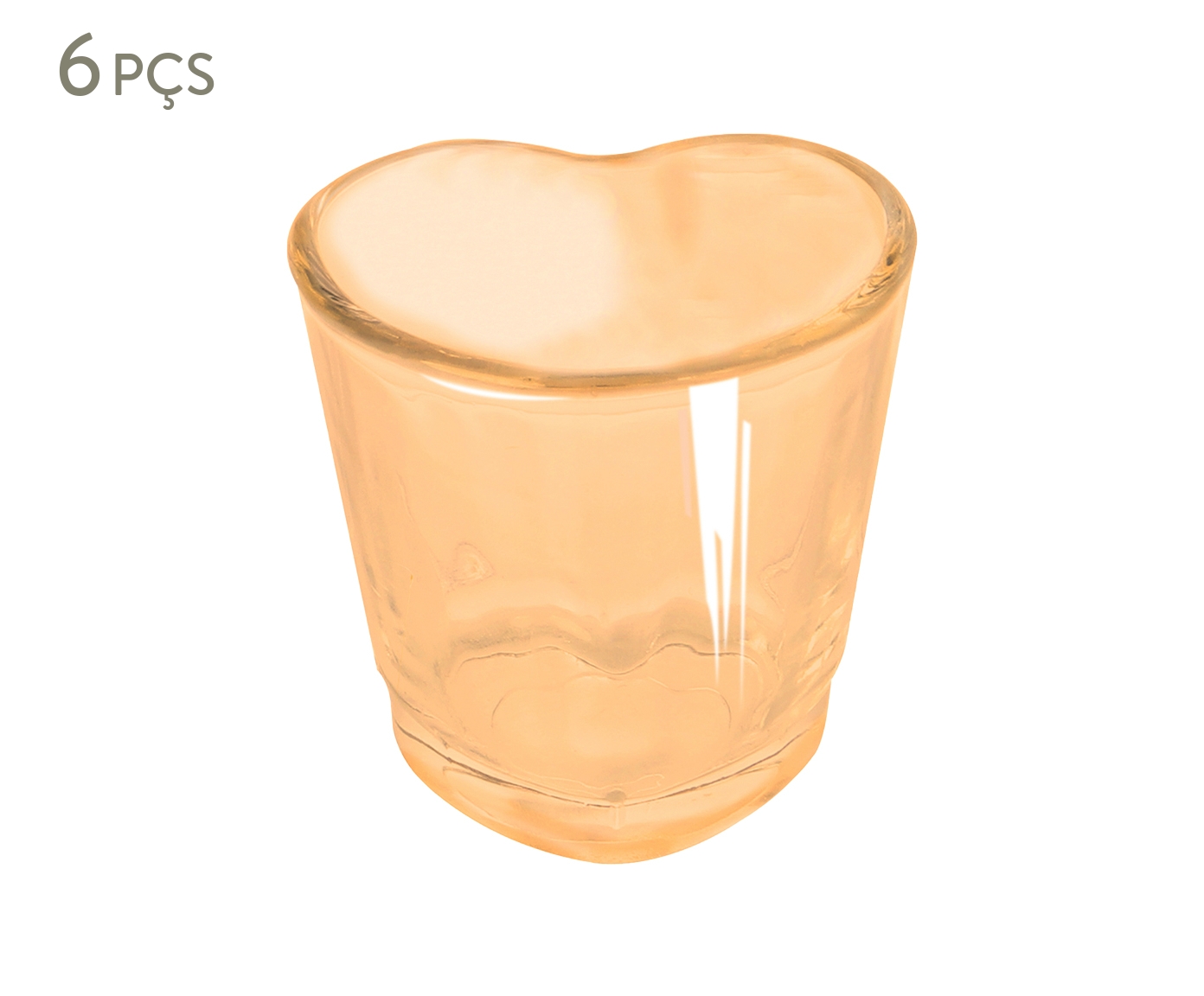 Jogo de Copos para Shot Cora&ccedil;&atilde;o Ambar - image 0