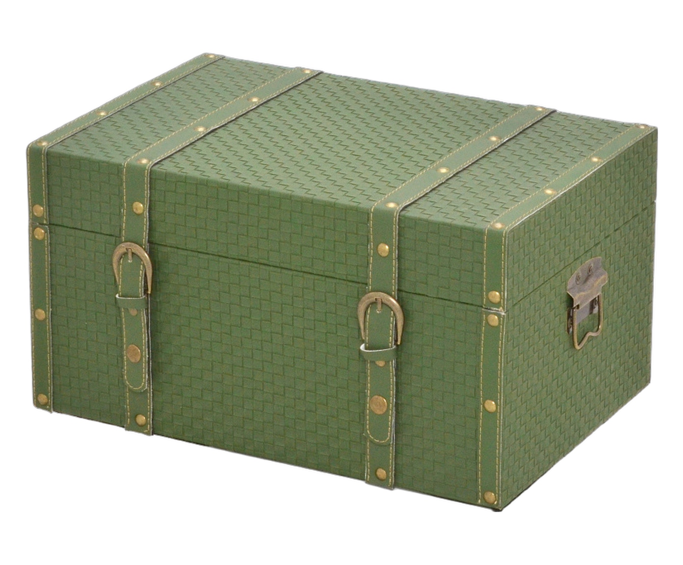 Ba&uacute; Decorativo Arken Dourado e Verde - image 1