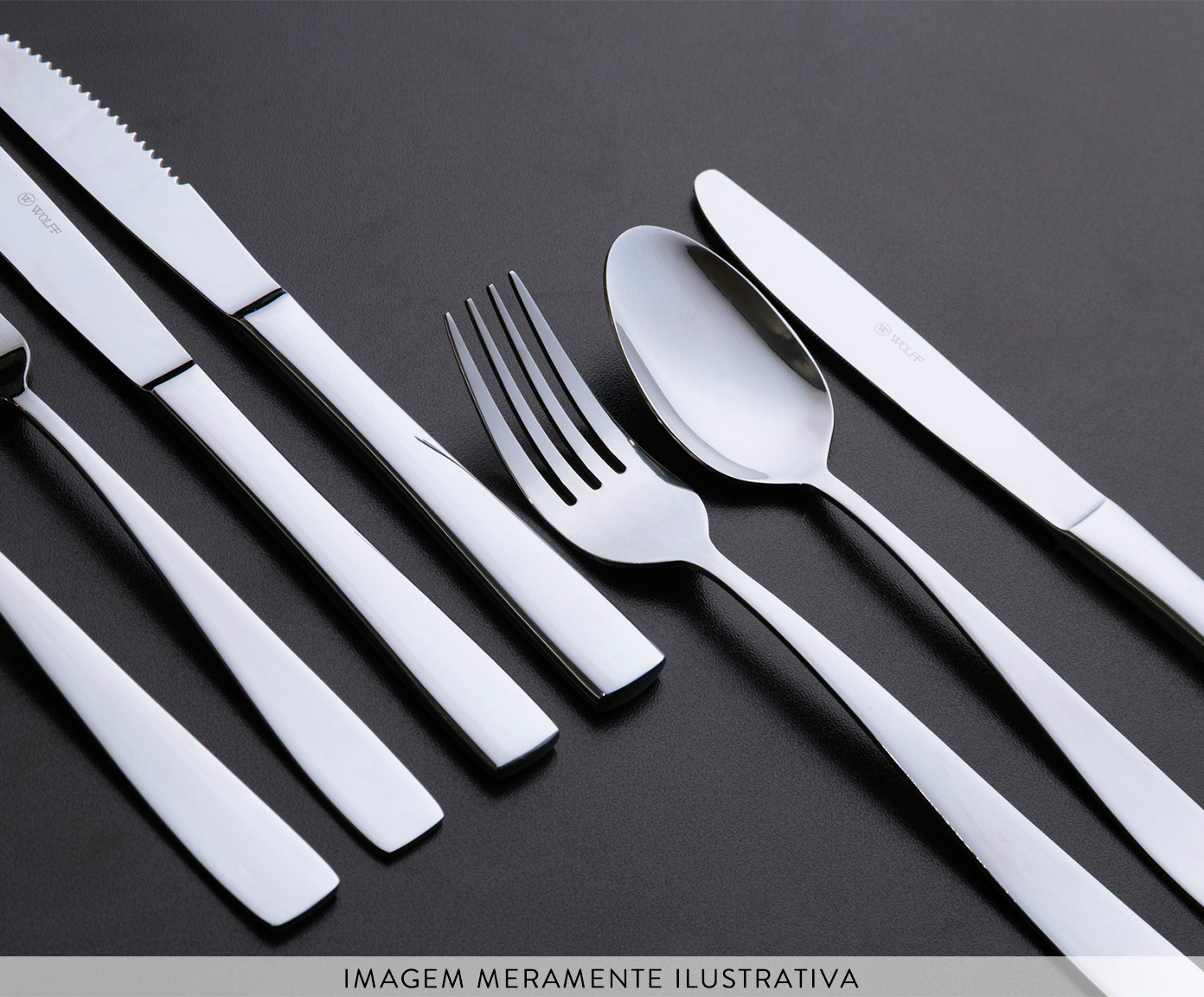 Jogo de Colheres em Inox de Mesa Pisa - image 1