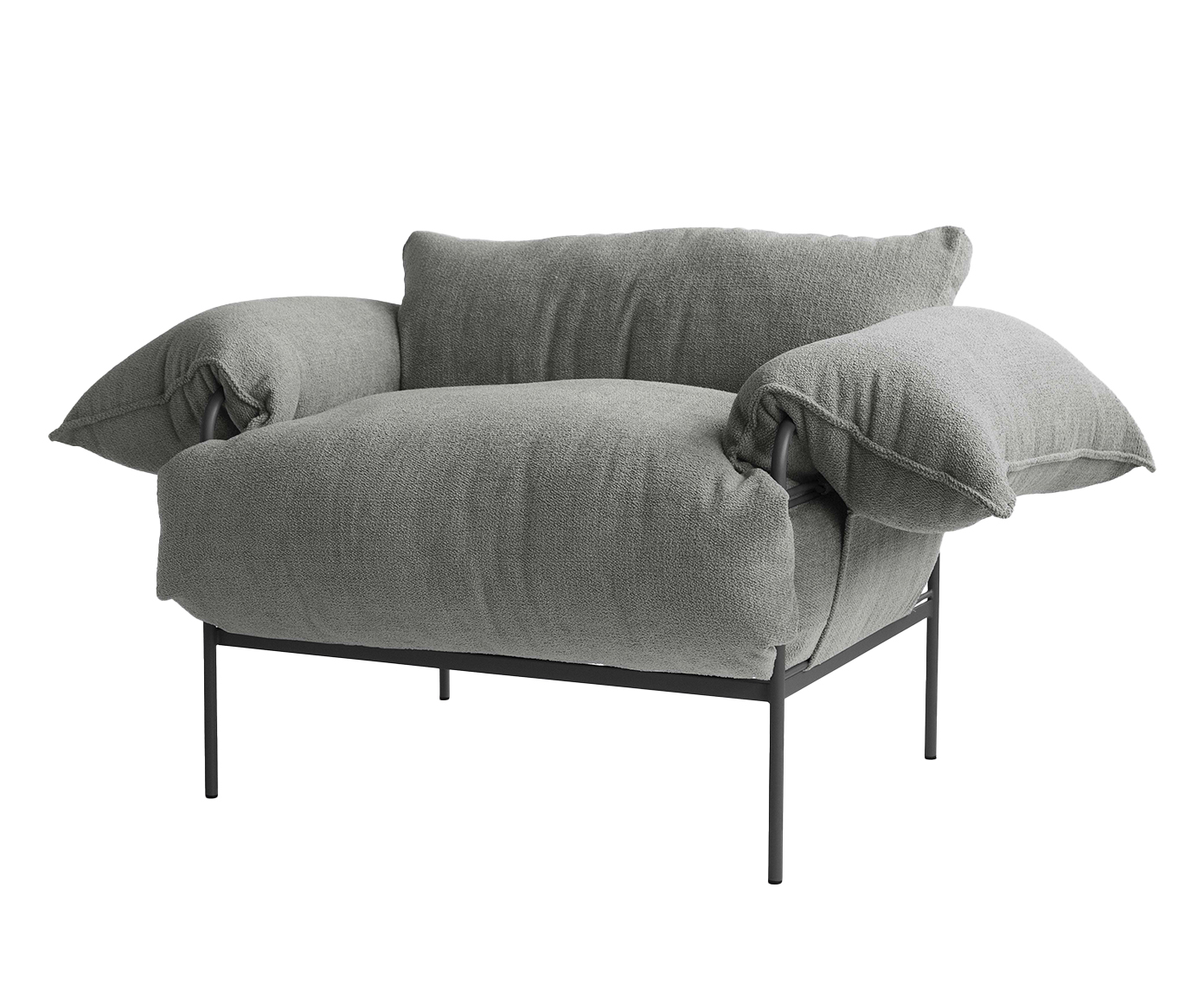 Poltrona Asa Boucl&eacute; Cinza - image 0