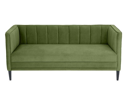 Sof&aacute; Day Bed Bergamo em Veludo - Verde image number 9