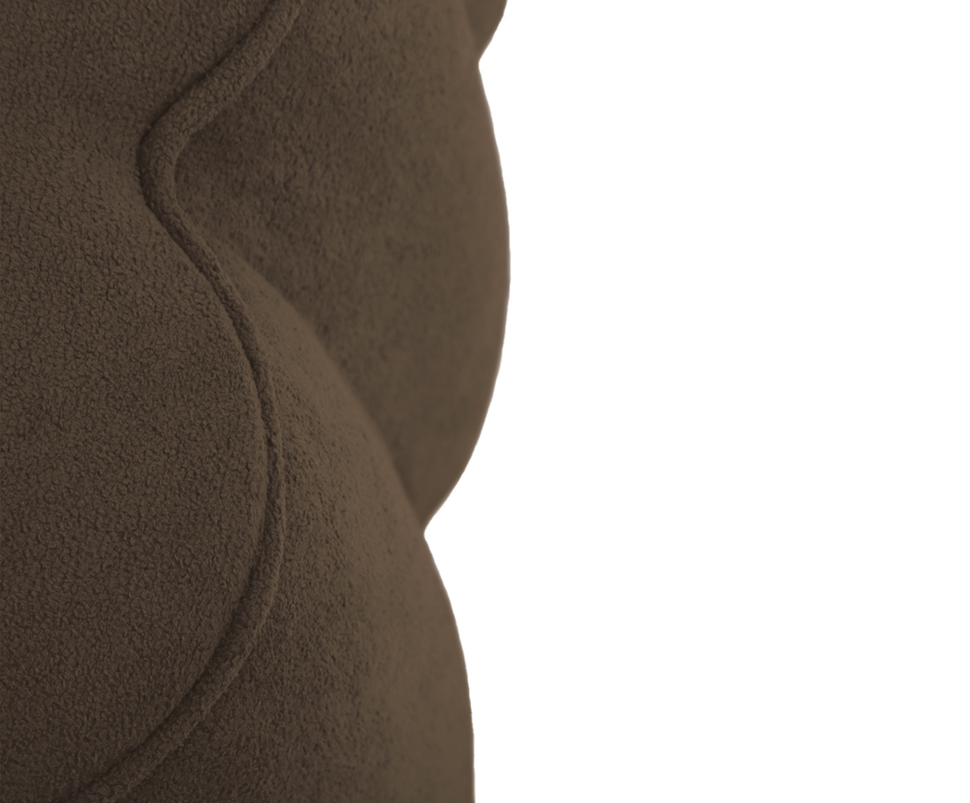 Puff Quadrado Boucle Pitanga Canela image number 6