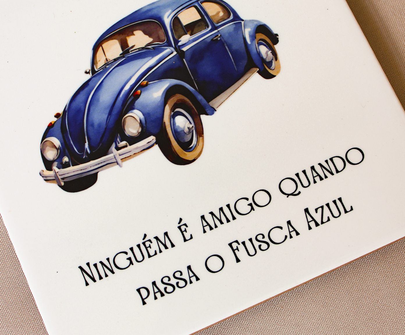 Azulejo Decorativo "Fusca Azul" - image 1