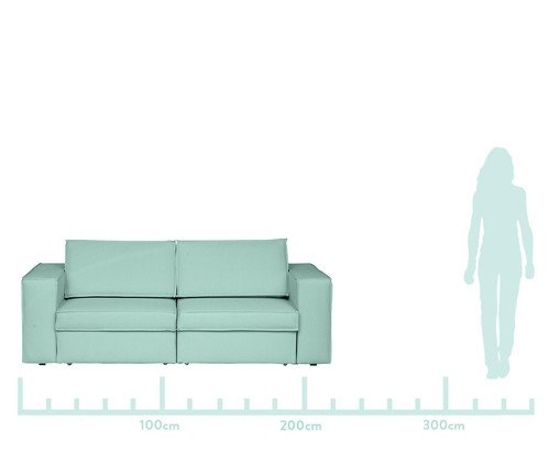Sof&aacute; Modular Retr&aacute;til Mama - Verde Menta image number 2