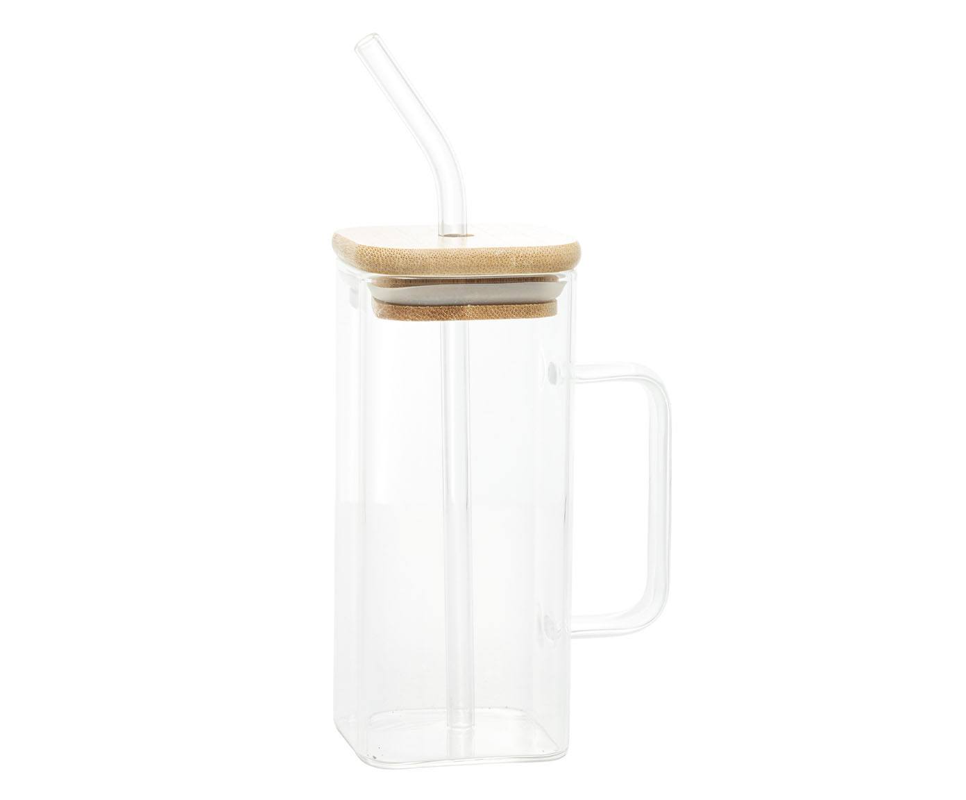 Caneca com Canudo e Tampa de Bambu - image 0