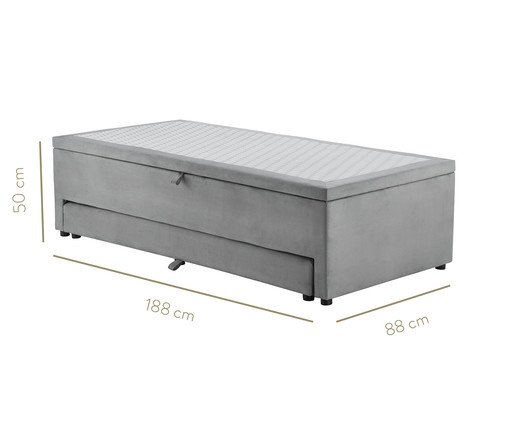 Cama Box Ba&uacute; 3 em 1 - Cinza image number 7