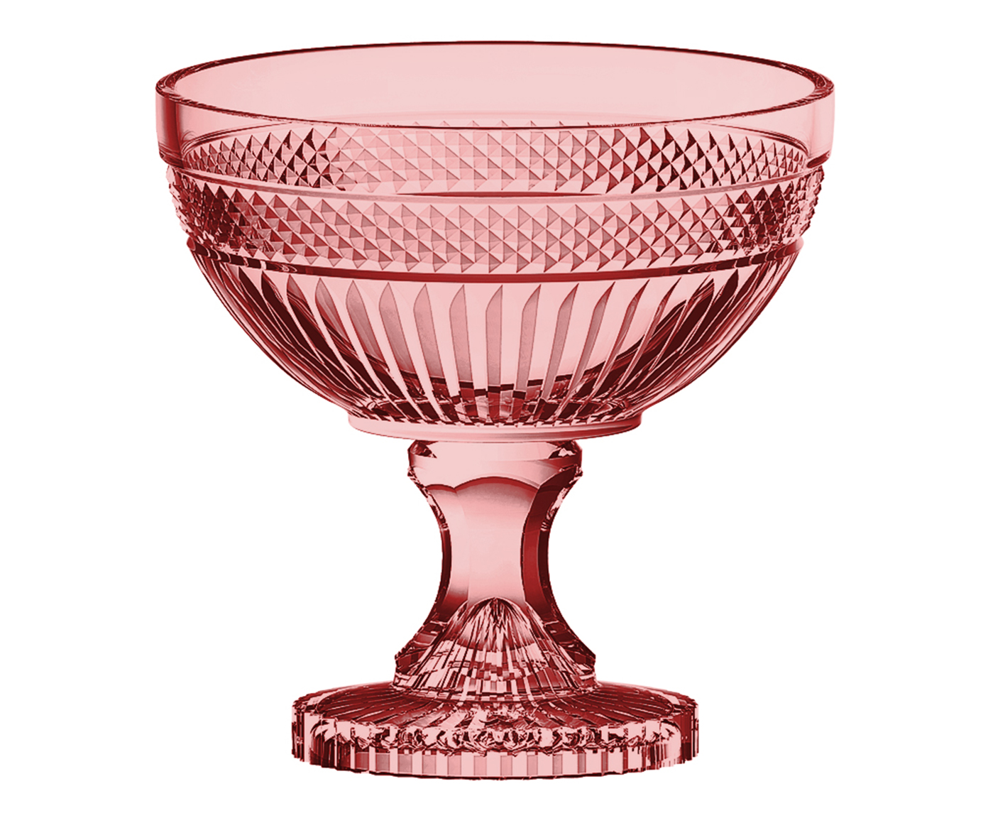 Centro de Mesa com P&eacute; em Cristal Palace Rosa - image 0