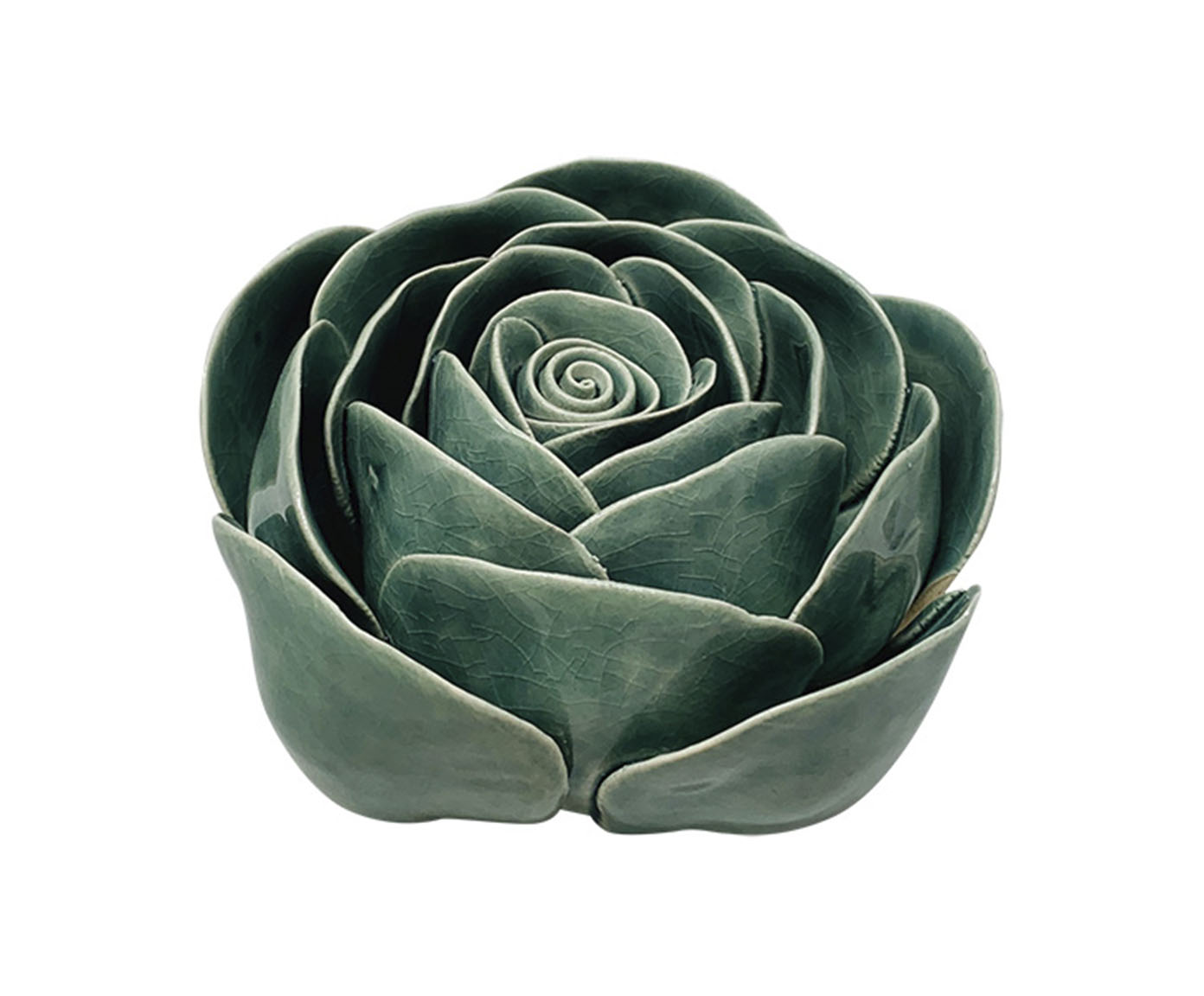 Flor Decorativa em Cer&acirc;mica Gallicas Verde - image 0