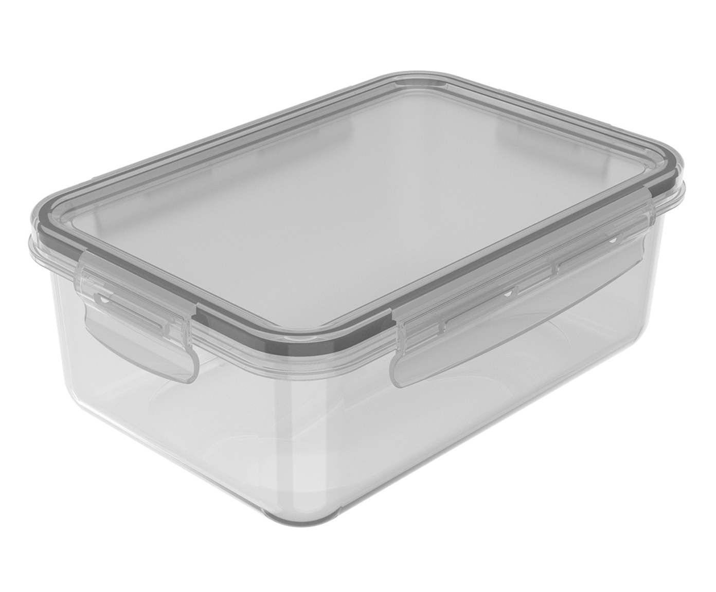 Pote Click Retangular Transparente - image 0