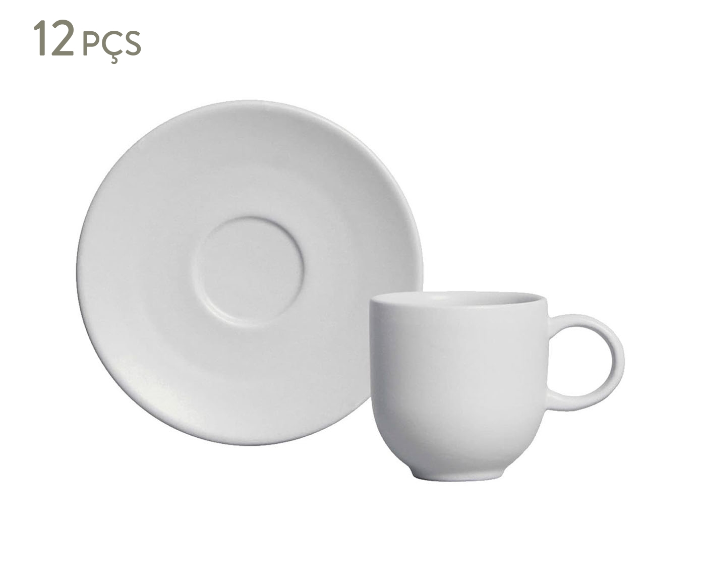Jogo de X&iacute;caras para Caf&eacute; Coup Stoneware Vit Cinza - image 0