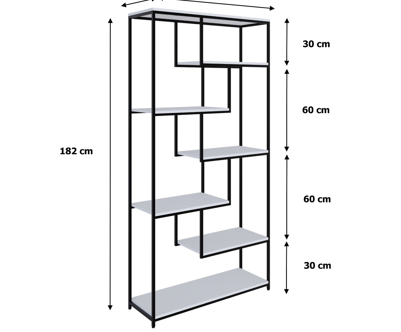Estante Barcelona Com 7 Prateleiras Branco image number 2