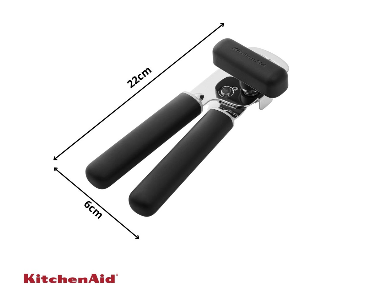 Abridor de Latas Dois em Um Kitchenaid Preto - image 1