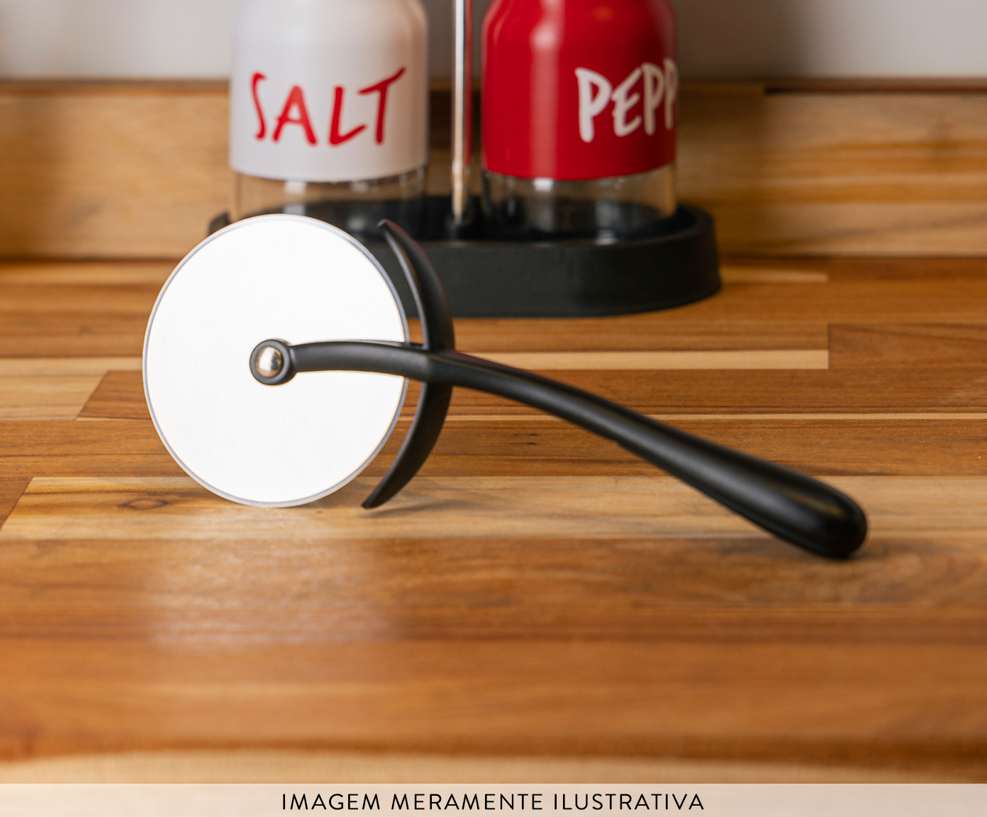 Cortador de Pizza Chef Pro Preto image number 2