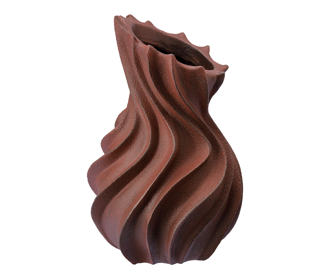 Vaso Cer&ecirc;mico Ciclone Marrom - image 0
