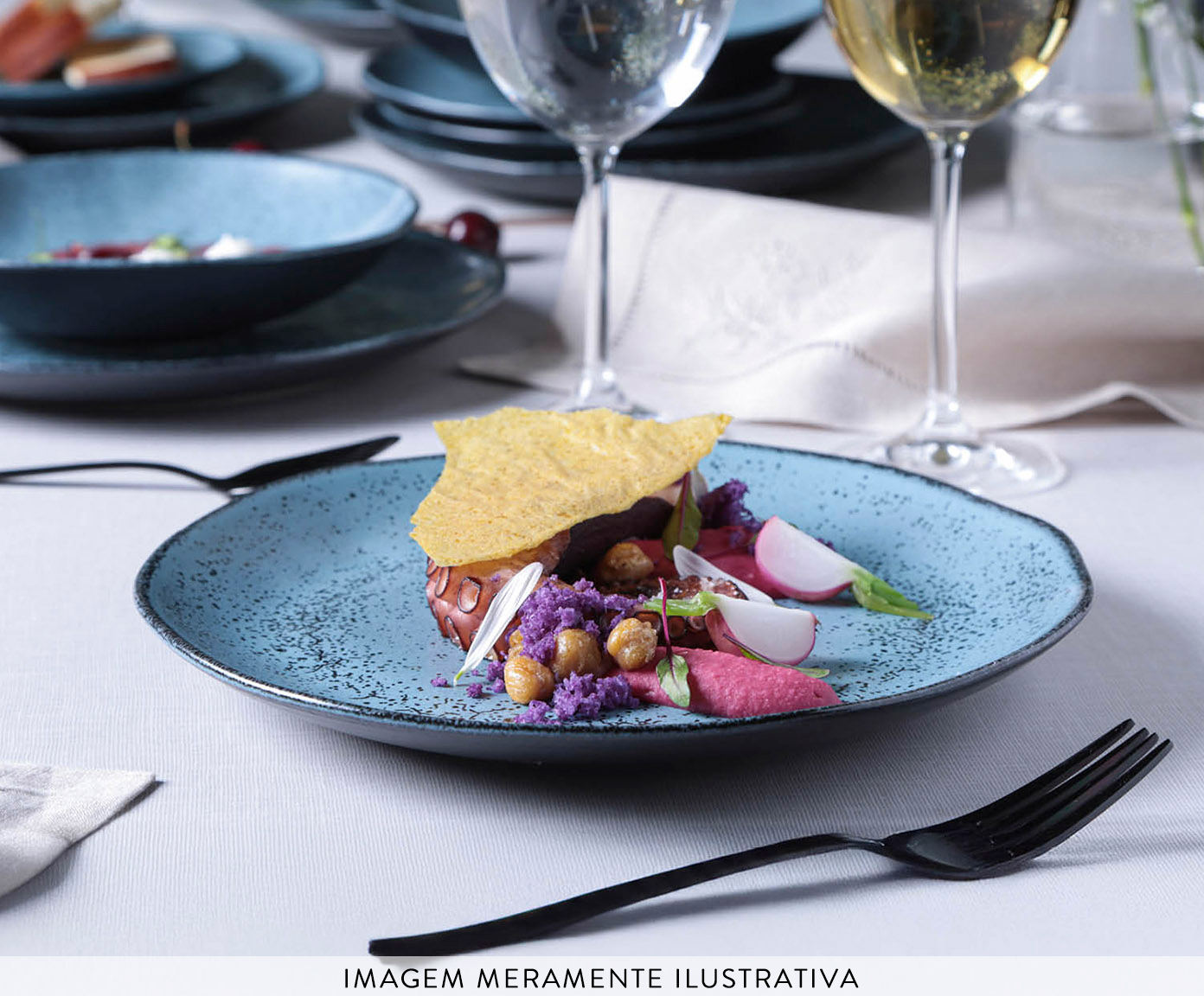 Aparelho de Jantar Org&acirc;nico Petroleum Azul image number 2