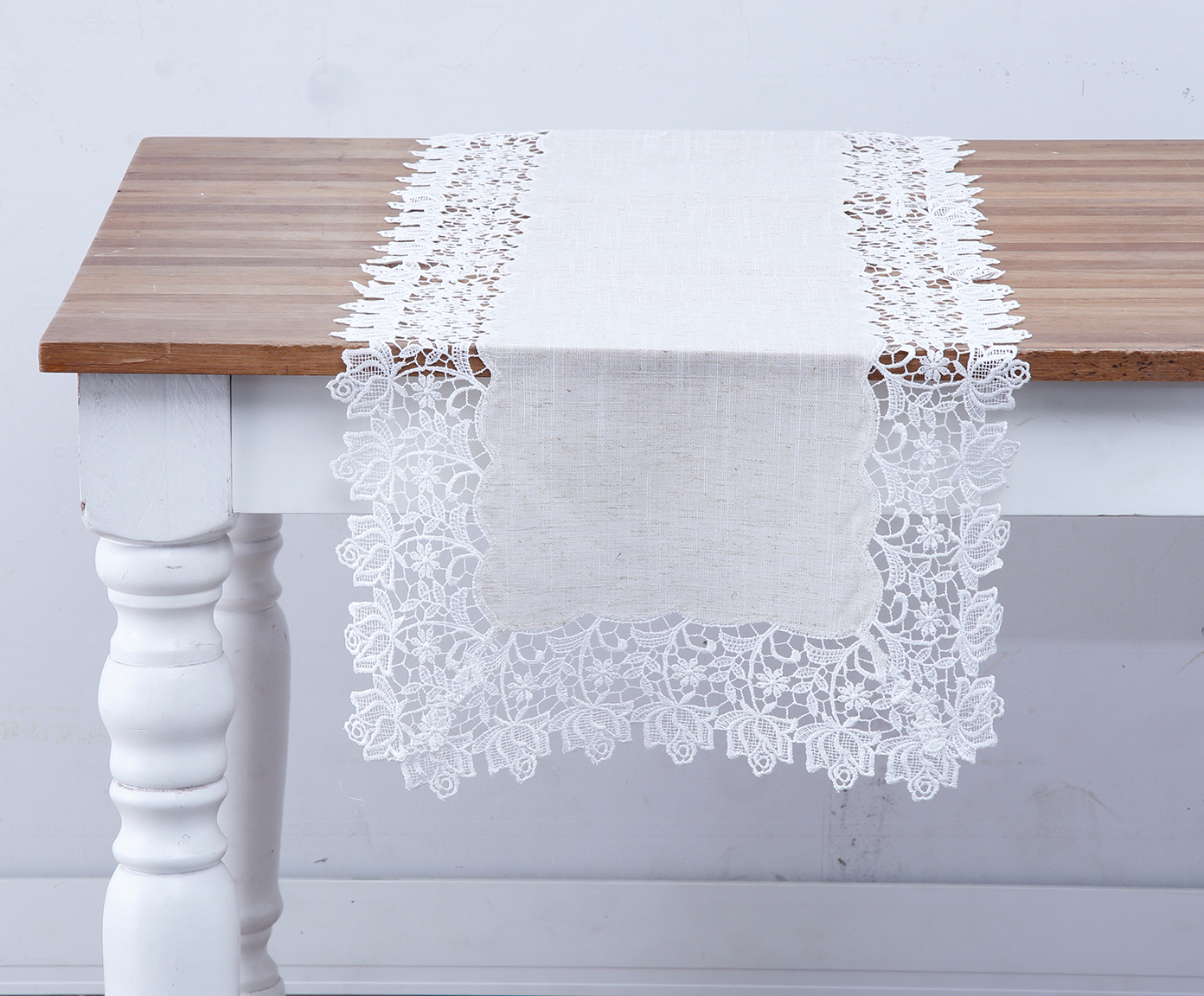 Caminho de Mesa em Linho Joy - Bege - image 1