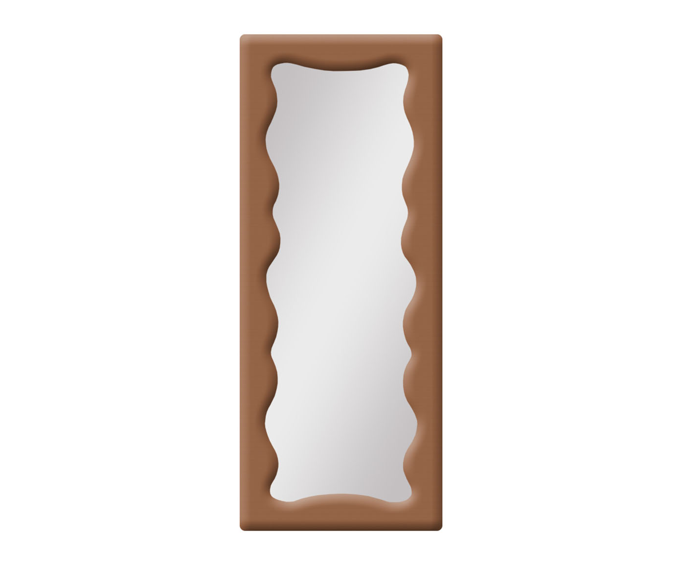 Espelho de Ch&atilde;o em Boucl&ecirc; Viena Terracota - image 1