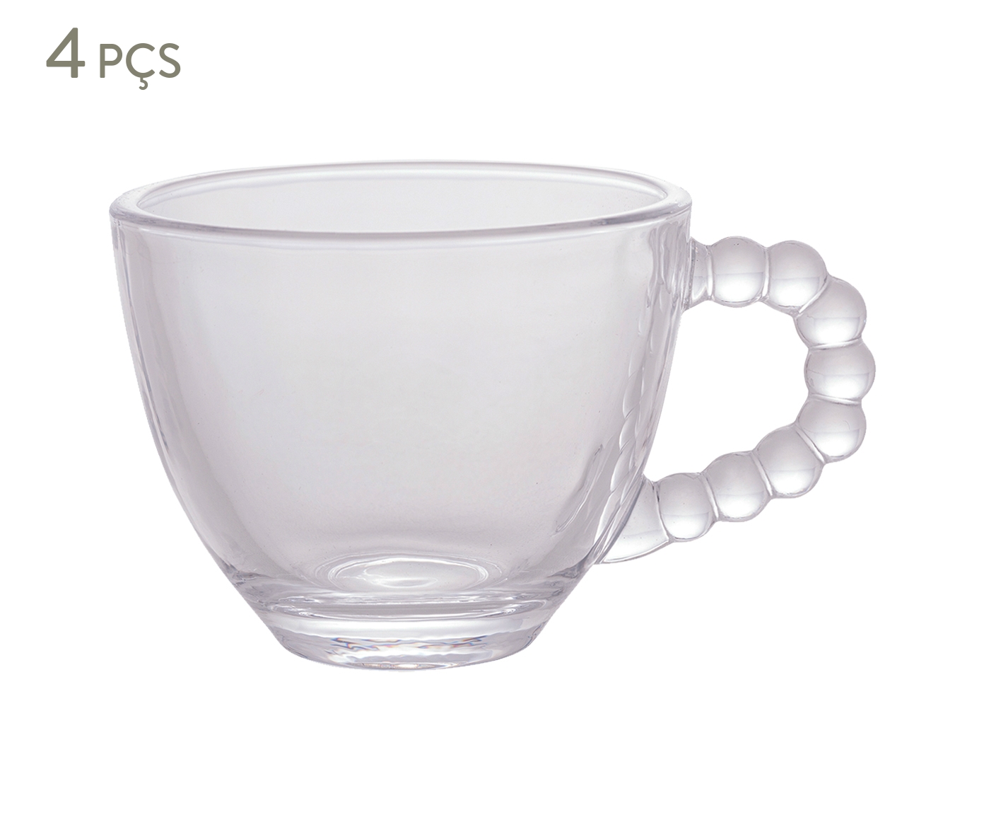 Jogo de X&iacute;caras para Caf&eacute; em Cristal Pearl - image 0