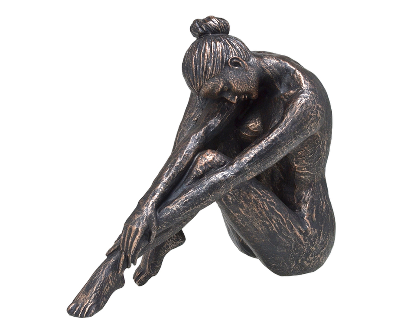 Escultura Decorativa Conceito Bronze e Preto - image 0
