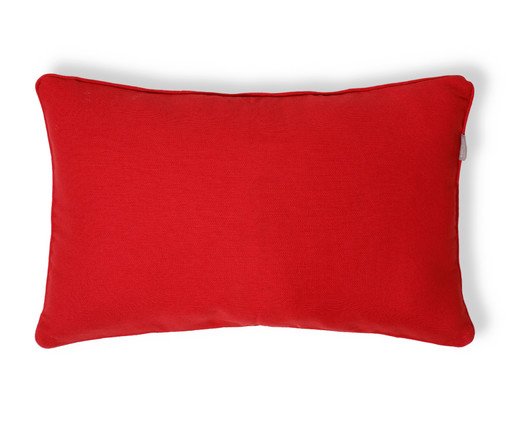 Capa de Almofada Retangular com Cordon&ecirc; Vermelho - image 0
