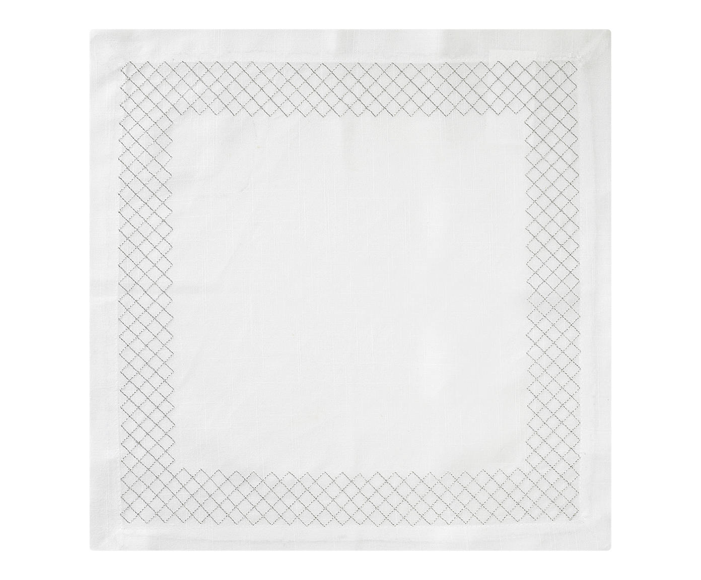 Guardanapo Miriano Branco e Prateado - image 0