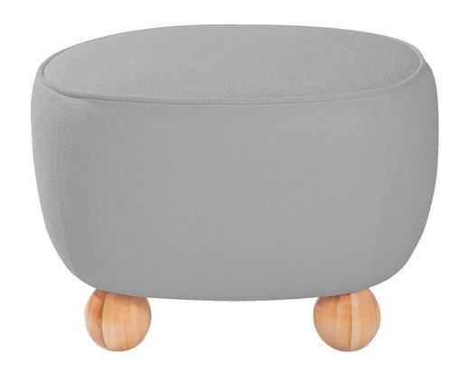 Puff Ball Feet em Boucle Aveludado Cinza image number 2
