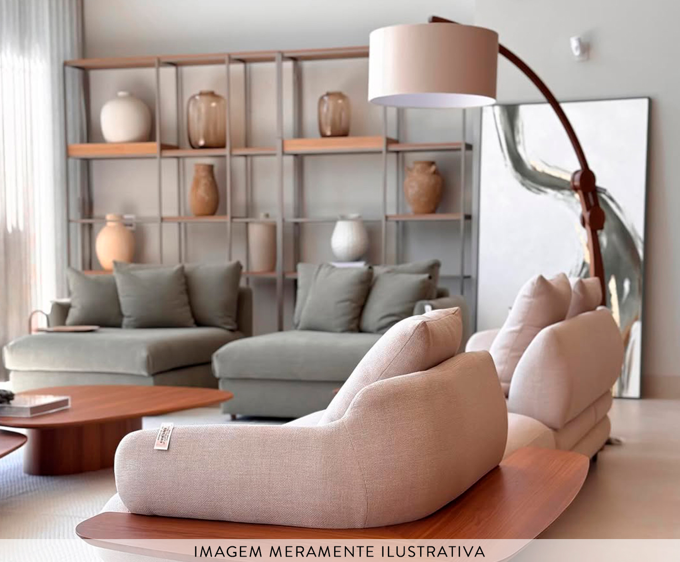 Lumin&aacute;ria Imbuia com C&uacute;pula Cil&iacute;ndrica R&uacute;stico Bivolt - image 1