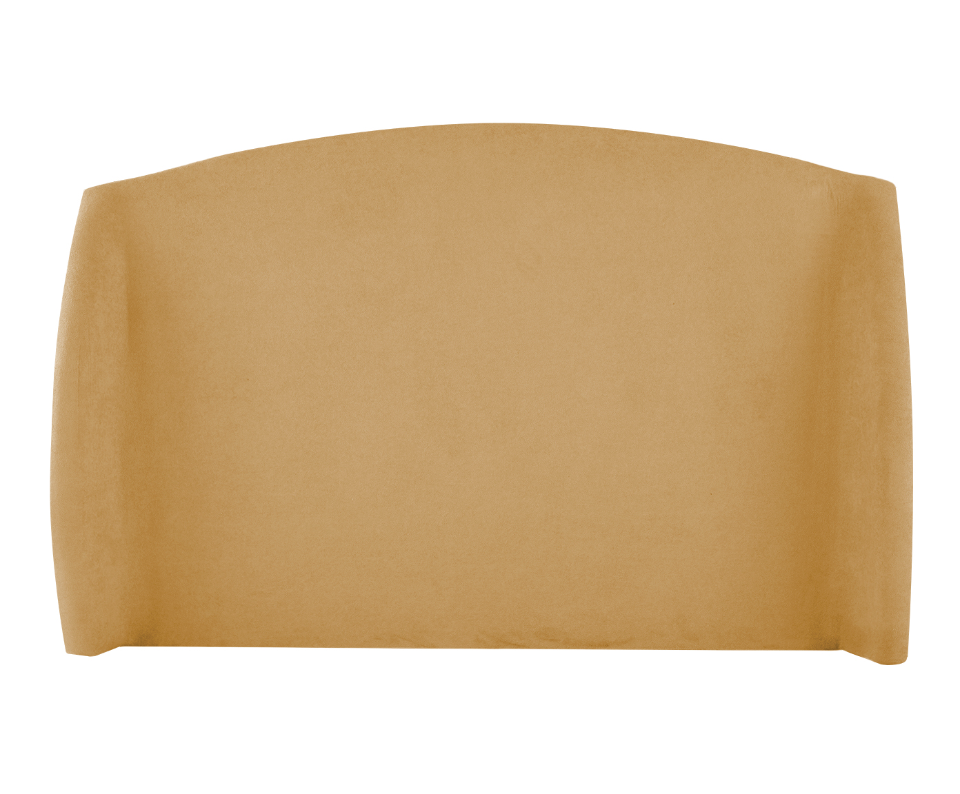 Cabeceira em Boucle Aveludado Smooth Amarelo Ocre - image 1