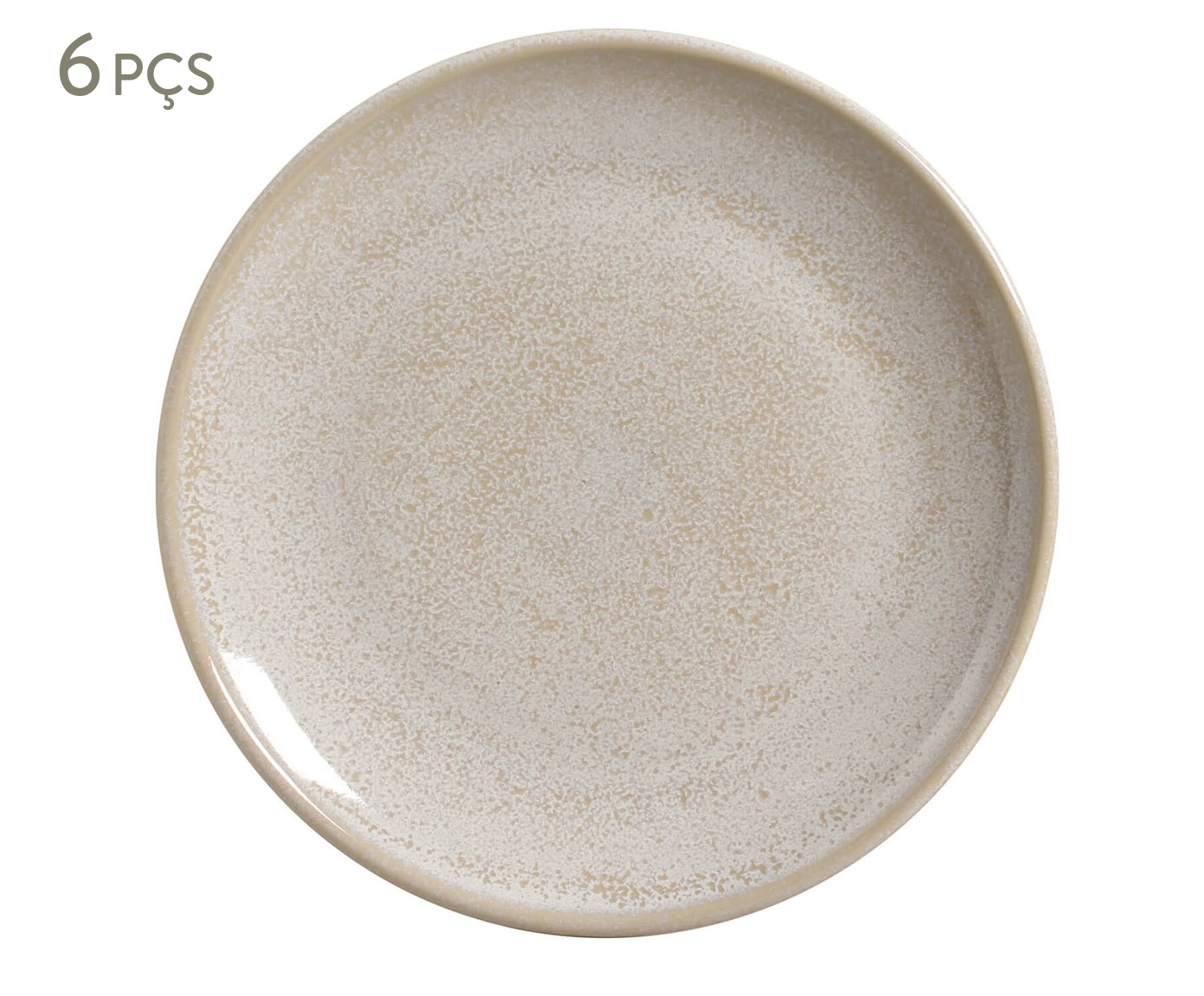 Jogo de Pratos Raso Coup Stoneware Latte Cru - image 0
