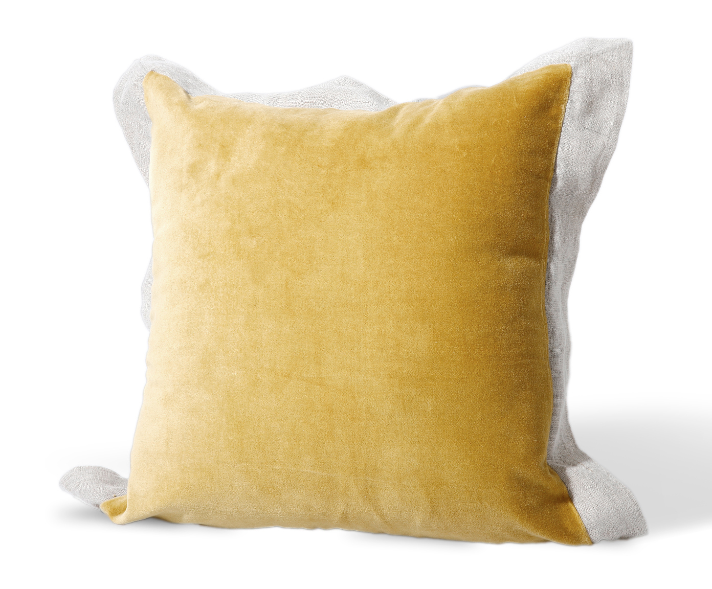 Capa de Almofada de Veludo com abas Kadife - Amarelo image number 2