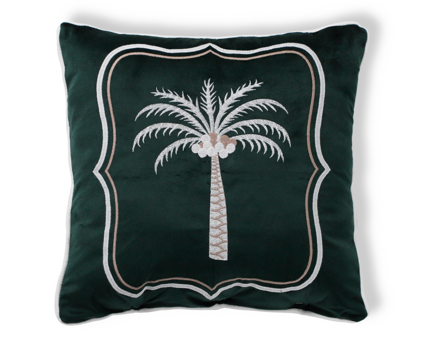 Capa de Almofada Bordada com Cordon&ecirc; Bangkok Verde - image 0