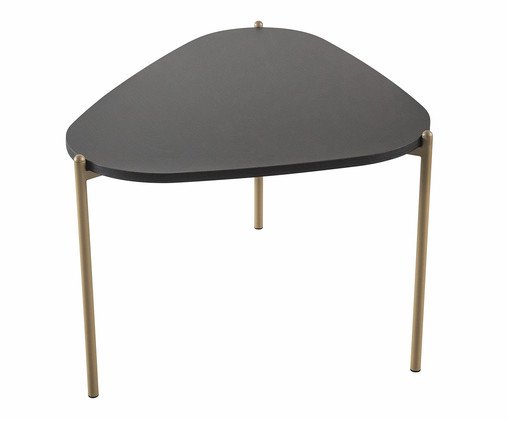Mesa de Centro Org&acirc;nica Nero e Dourado - image 1