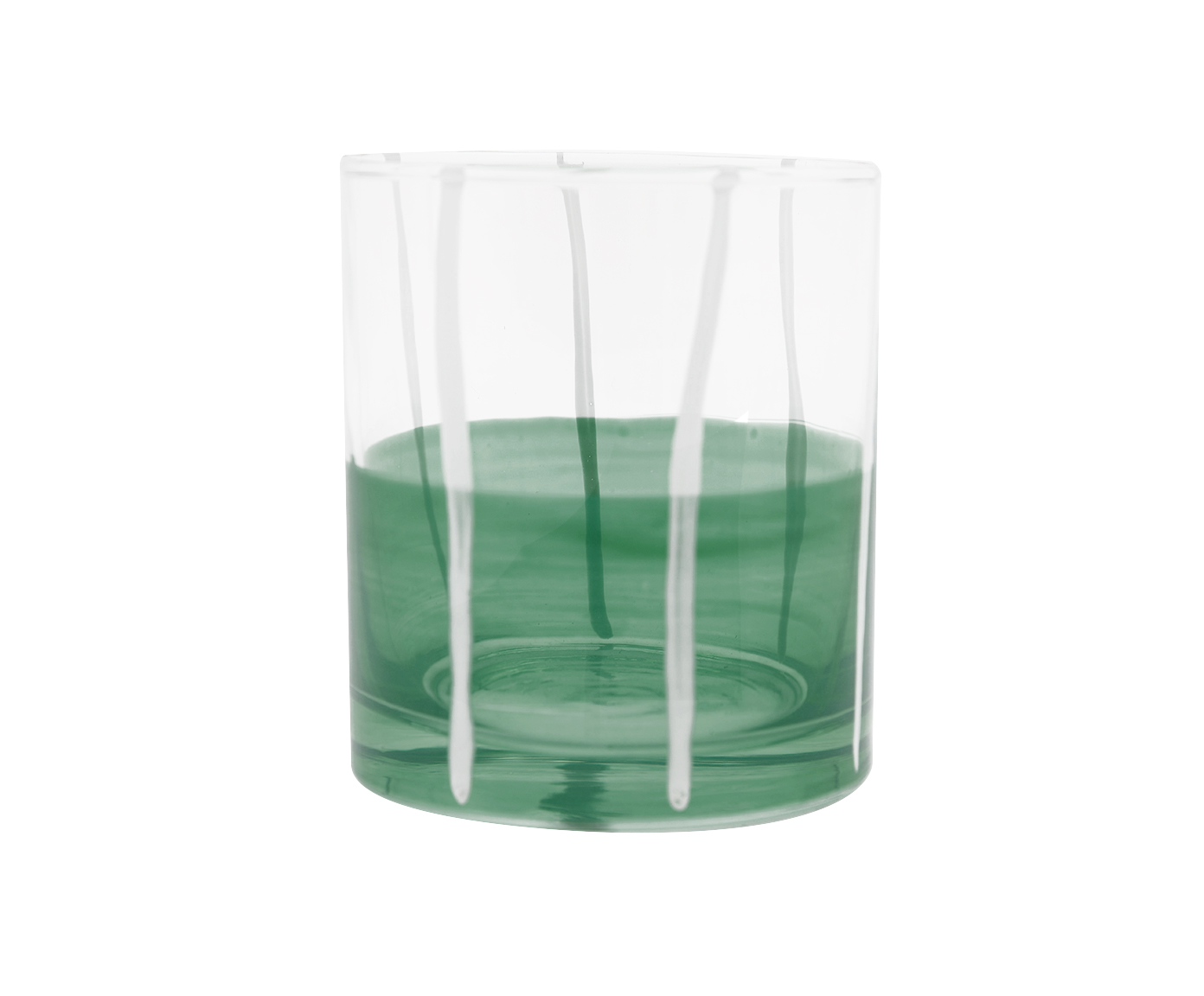 Copo Listras Verde e Branco - image 0