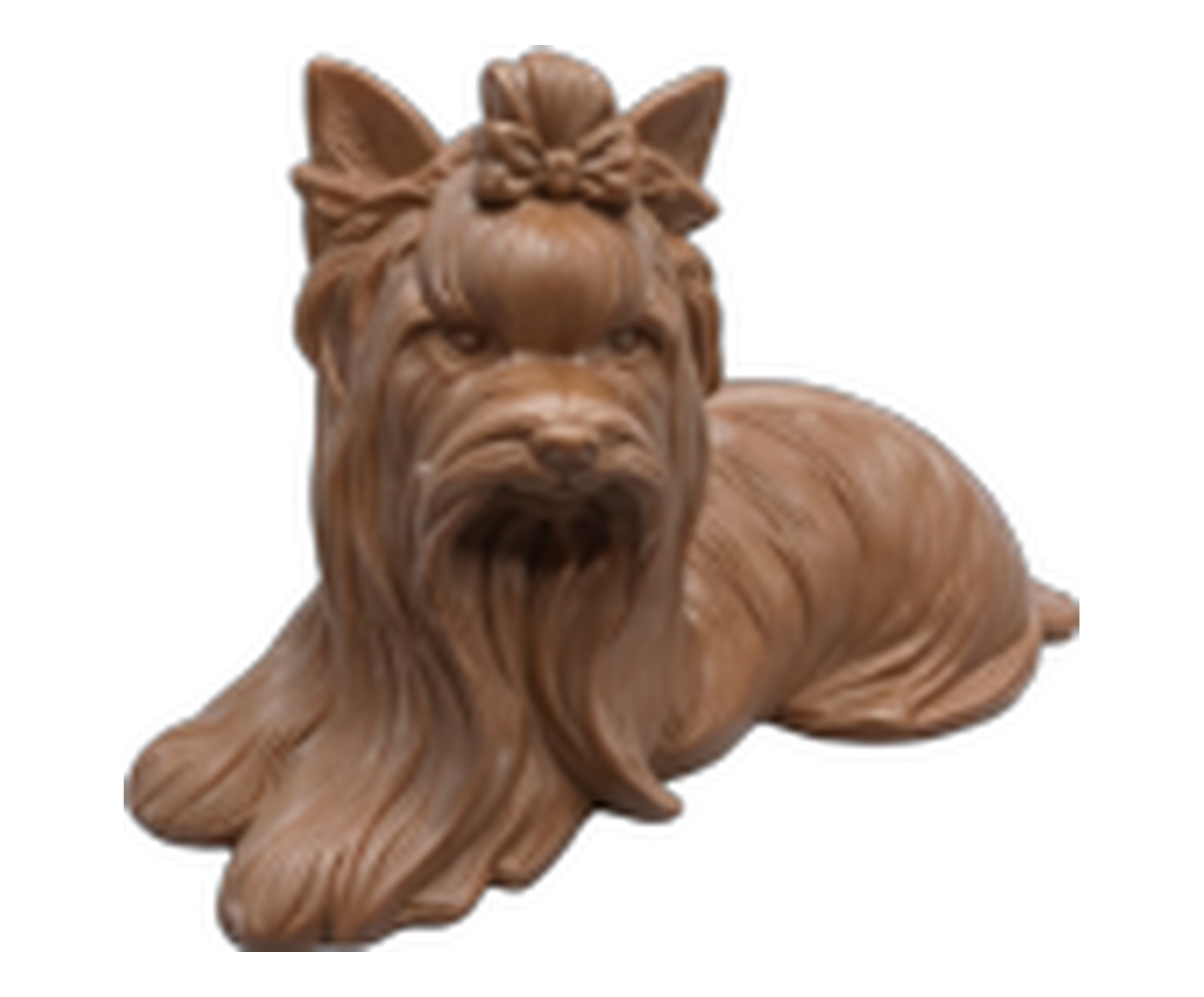 Escultura Shih Tzu Bege Patinado - image 0