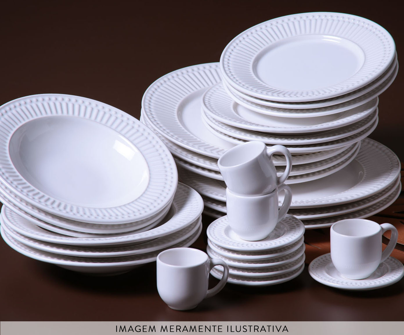 Aparelho de Jantar Roma Branco image number 6