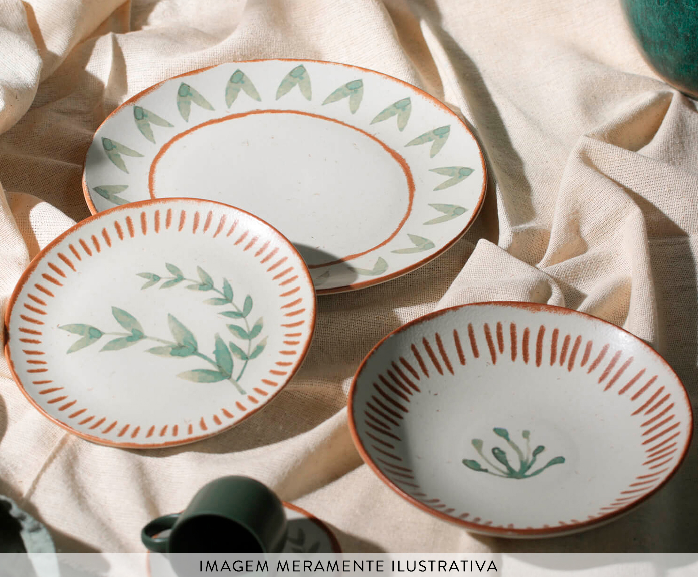 Jogo de Pratos Raso Coup Stoneware Magari Floral image number 2