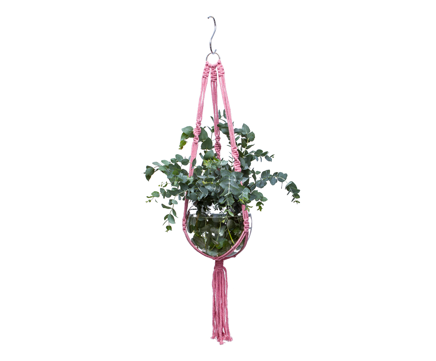 Hanger em Macram&ecirc; Clean Rose - image 1