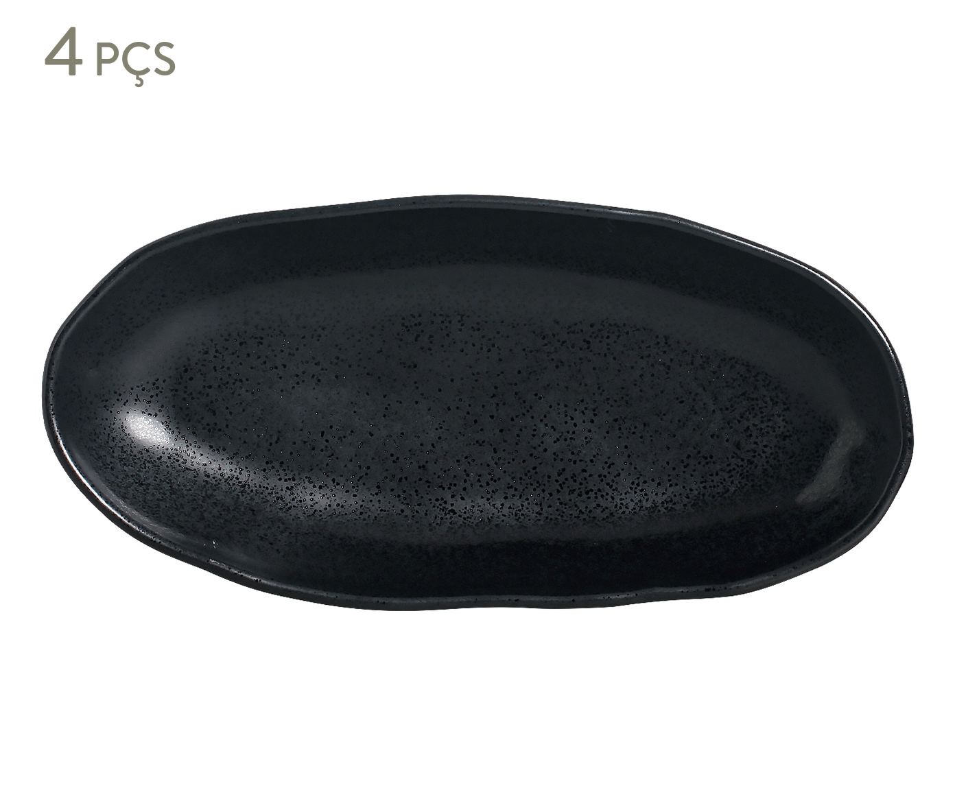 Jogo de Travessas Oval Funda Org&acirc;nico Eclipse Preto - image 0