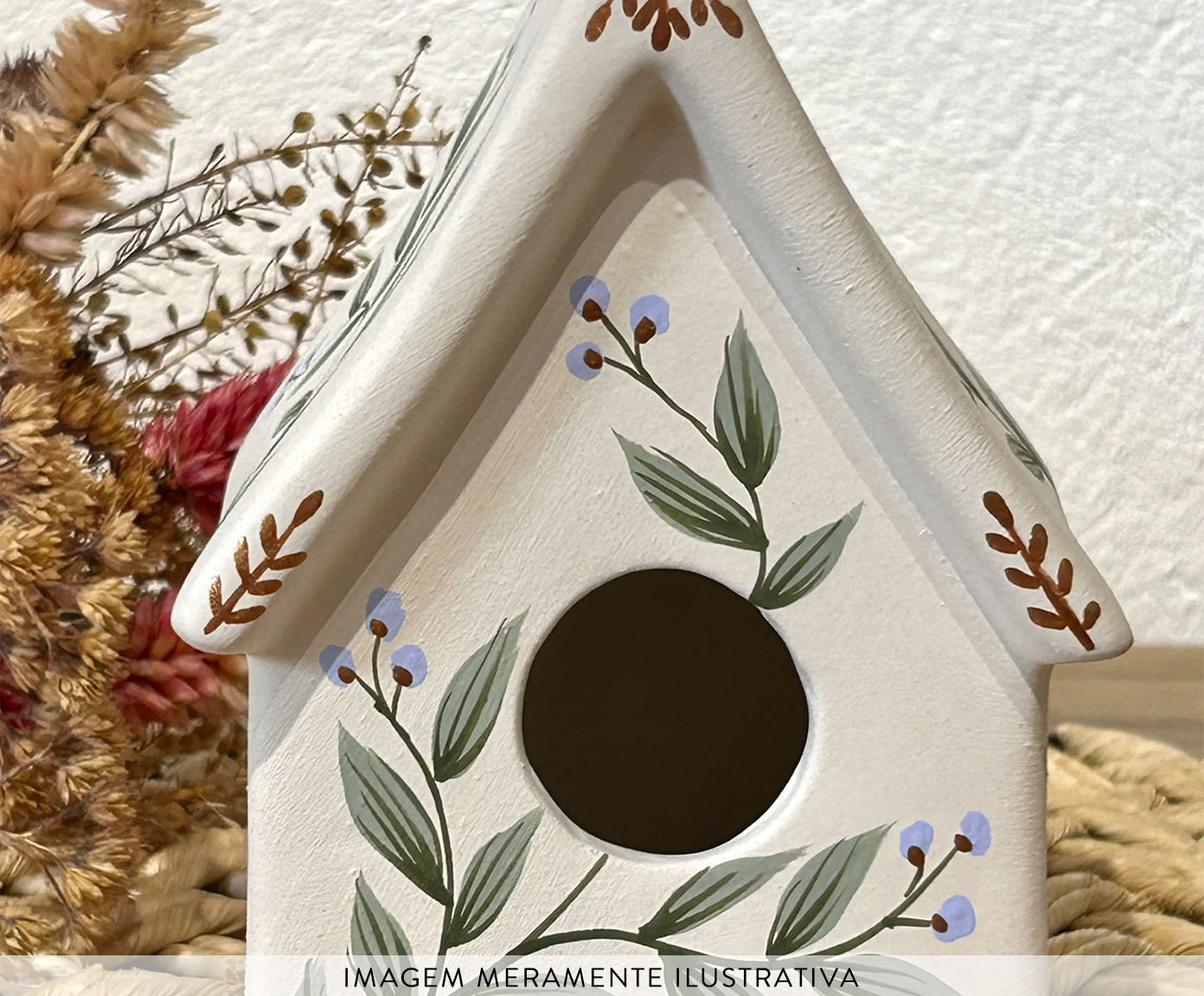 Casinha de Passarinho Mini Floral Lavanda - image 1