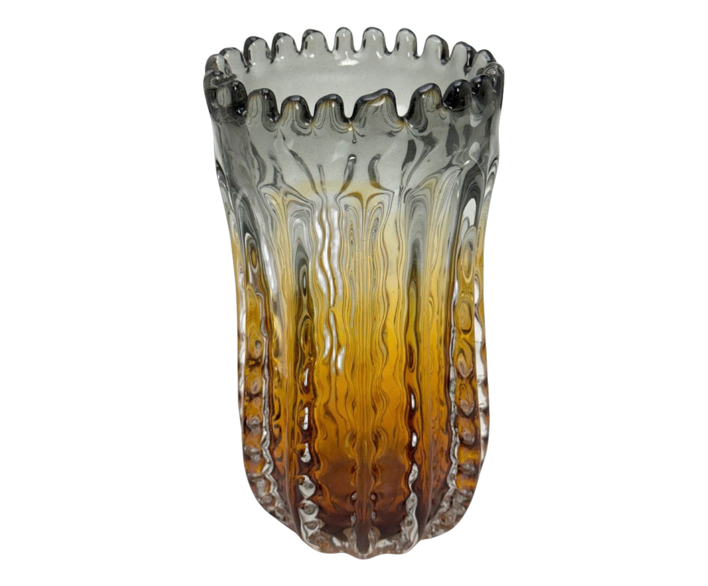 Vaso Decorativo Zorak &Acirc;mbar e fume - image 0