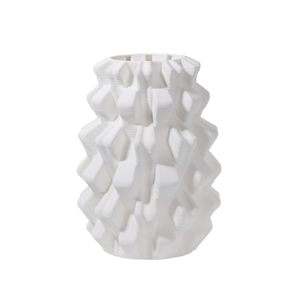 Vaso em Cer&acirc;mica Ruff Pequeno Branco - image 0