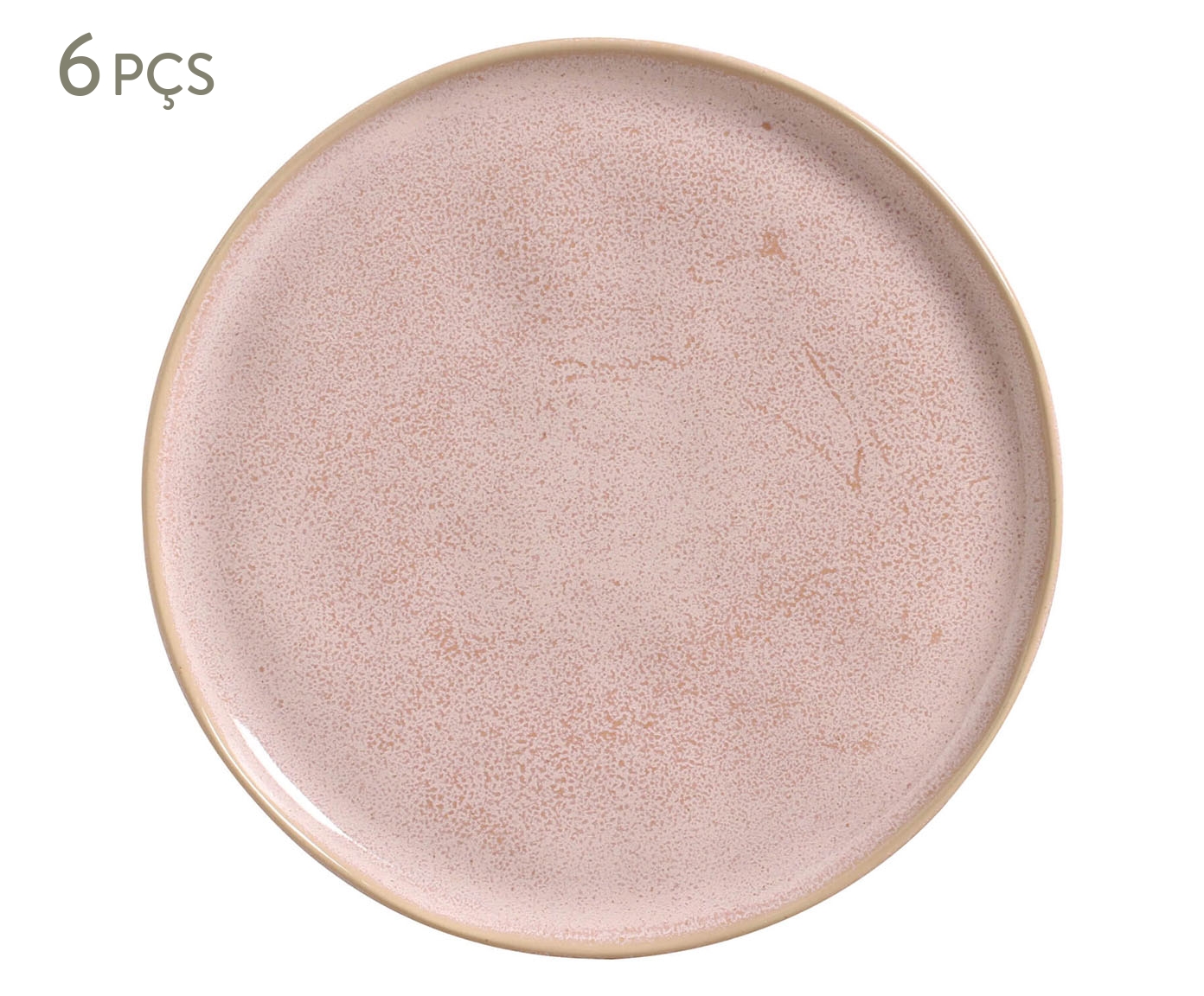 Jogo de Pratos Raso Bio Litchi Rosa - image 0
